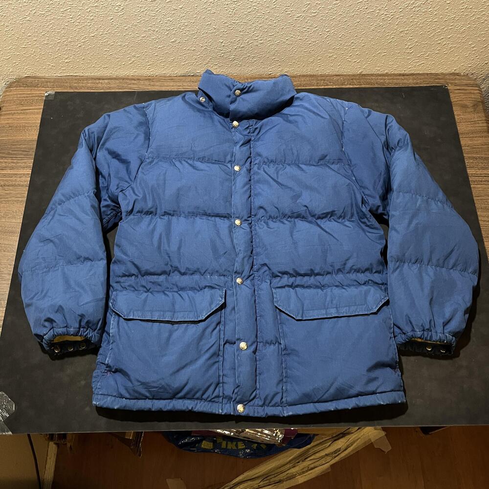 Vintage The North Face Jacket Brown Label Men Nuptse Down Puffer USA Polar 1970s